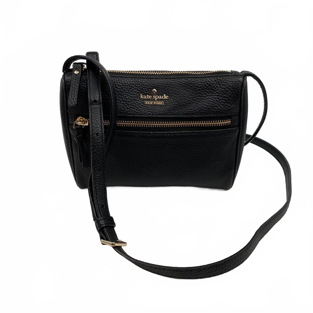 Kate Spade Black Leather Crossbody Bag | Women’s OS